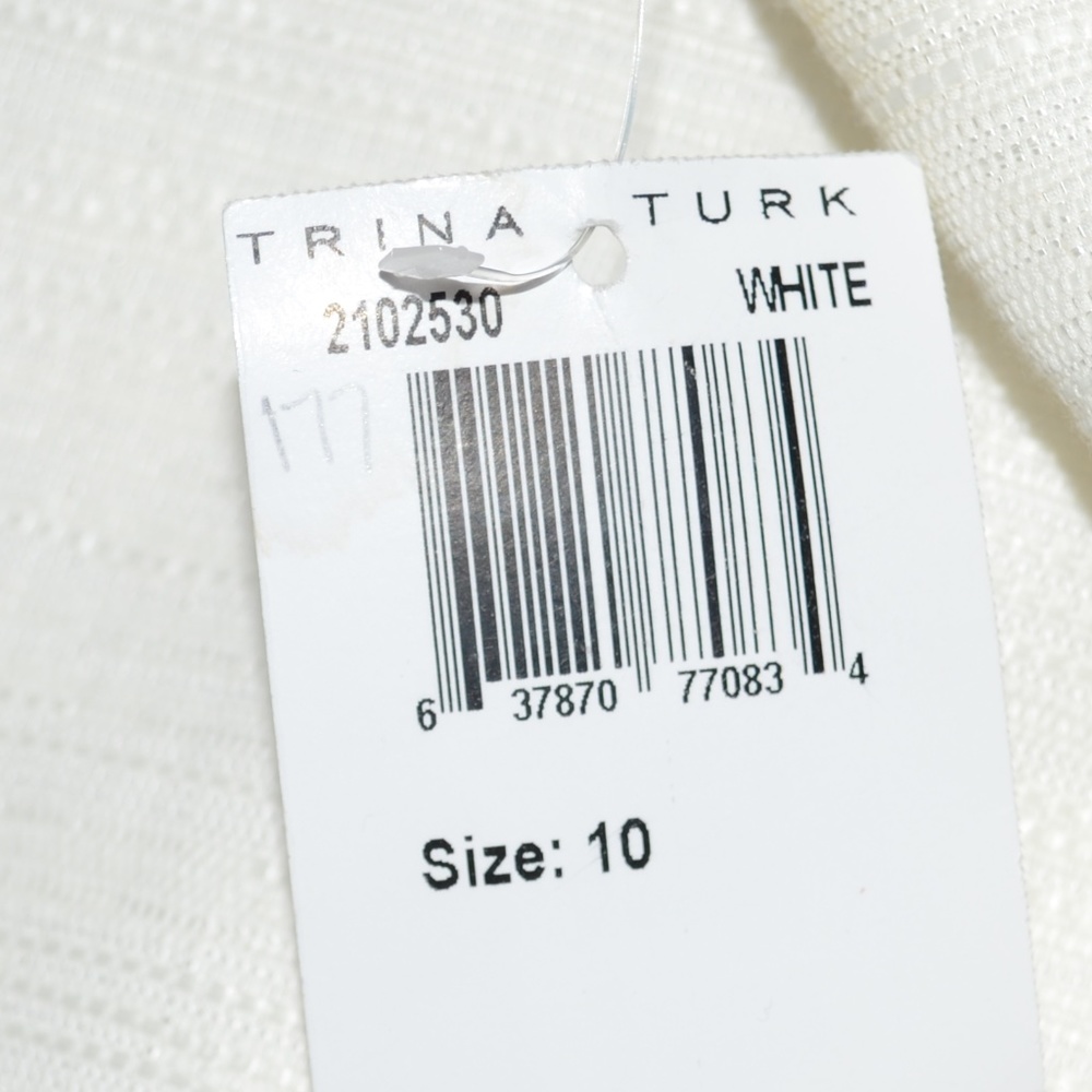 Trina Turk Textured Little Cream Sheath Dress Size 10 NWT - Picture 11 of 11